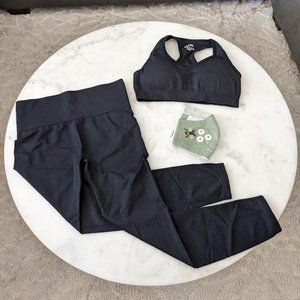 Yoga Basic Training Light Medium Performance Bra and Legging Set